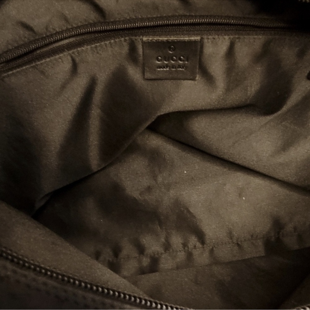 Authentic Gucci Black GG Monogram Nylon Canvas Hobo Vintage Bag. MA199 - Picture 12 of 16